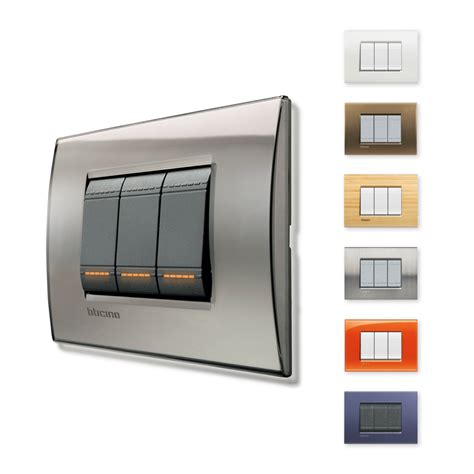 Esempio di placca e interruttori della serie Livinglight