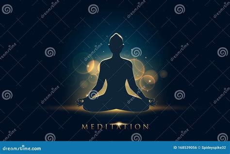 Illustrazione stilizzata di una persona che medita, con simboli orientali