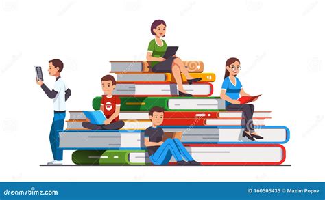 Illustrazione di un'aula universitaria con studenti e docenti