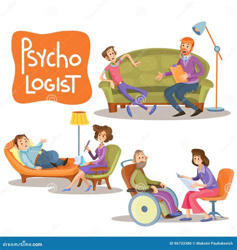 Illustrazione di uno psicoterapeuta che ascolta attentamente un paziente