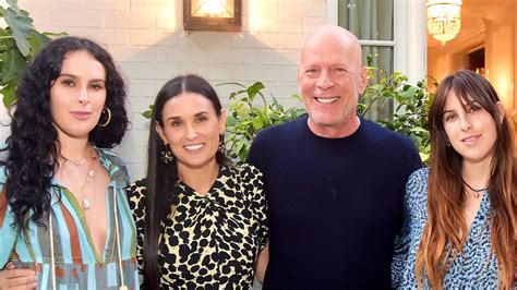 Bruce Willis con la famiglia