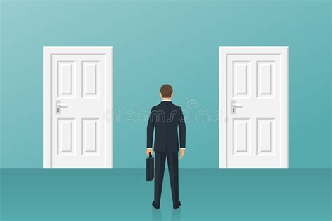 persona che esita davanti a due porte