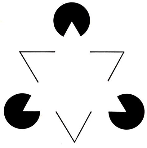 Illustrazione del Triangolo di Kanizsa