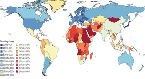 Mappa della prevalenza della demenza nel mondo
