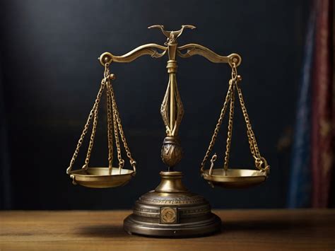 Bilancia della giustizia con un cervello stilizzato al posto di uno dei piatti