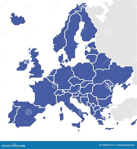 Mappa stilizzata dell'Europa con punti di interesse