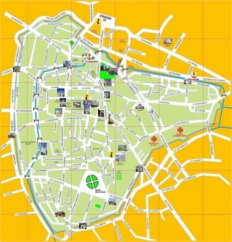 Mappa di Padova con l'indicazione della sede del master