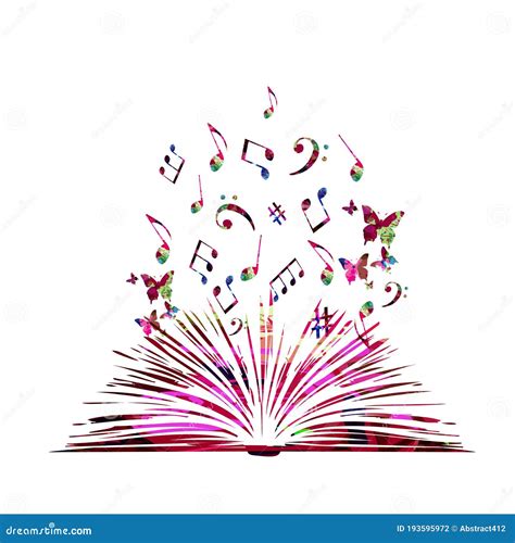 Logo stilizzato di un libro aperto con note musicali