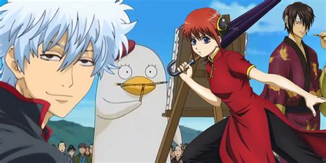 Personaggi di Gintama in una scena comica e poi drammatica