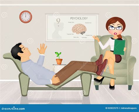 Illustrazione di un paziente che proietta emozioni su un terapeuta