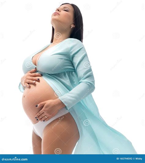 Immagine di una donna incinta con un'icona di stress sovrapposta