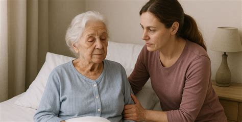 famiglia con un genitore malato