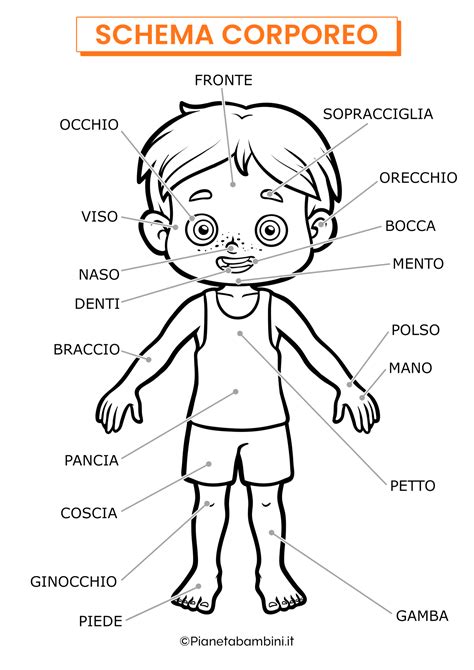 schema del corpo umano con punti di ansia