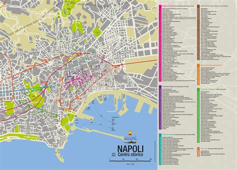Mappa della Campania con evidenziata l'area metropolitana di Napoli