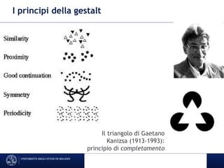 Esempio di applicazione dei principi della Gestalt nel graphic design: principio di vicinanza