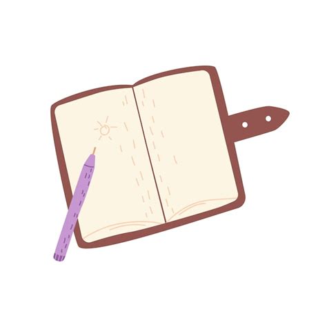 Illustrazione di un quaderno aperto con una penna, a simboleggiare la scrittura e l'autoanalisi