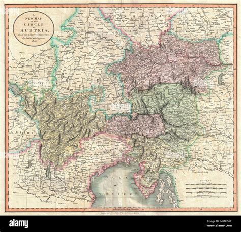 Mappa dell'Impero Austriaco e della Moravia nel XIX secolo