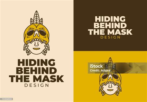 Illustrazione di una maschera che nasconde un volto inquietante
