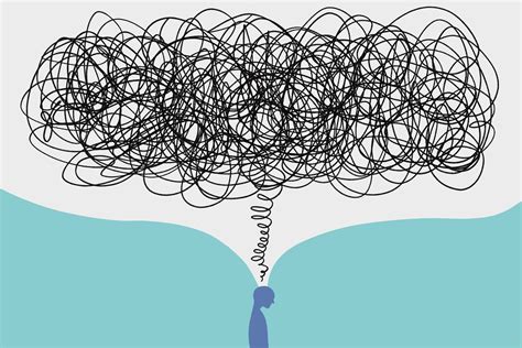 Illustrazione di una persona con espressione di ansia e confusione