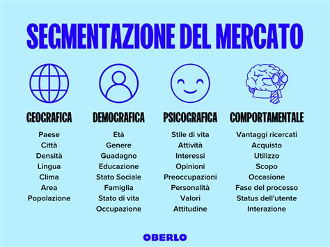 Infografica sulla segmentazione della clientela