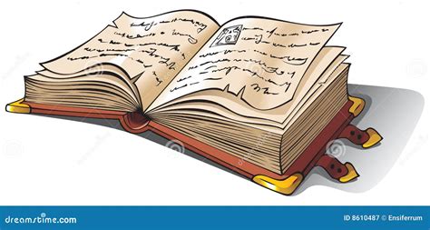 Illustrazione di un libro di storia antico
