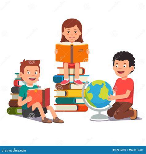 Illustrazione di studenti che studiano storia