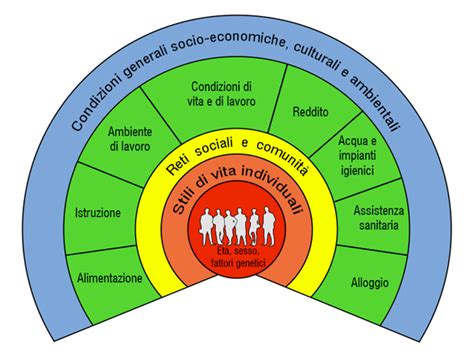 Diagramma che illustra i fattori che influenzano la salute mentale