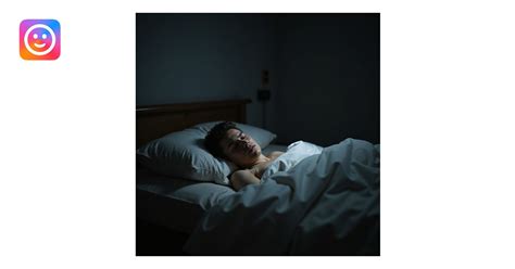 Persona che si rigira nel letto con pensieri caotici