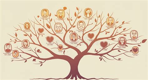 Albero genealogico stilizzato con nodi di conflitto