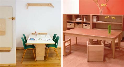 Ambiente di una classe Montessori con mobili a misura di bambino