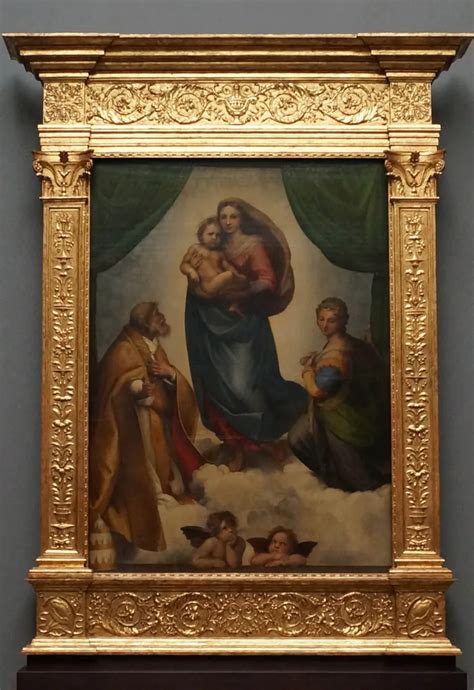 Un dettaglio della Madonna Sistina di Raffaello