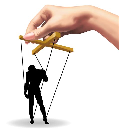 persona che tira i fili di un burattino