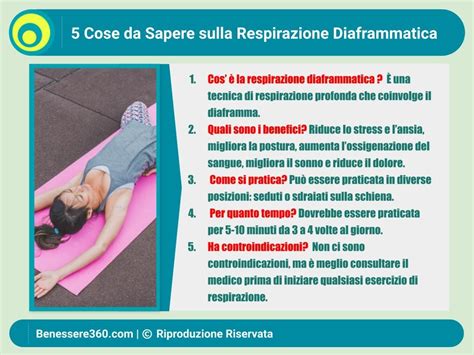 Persona che esegue esercizi di respirazione diaframmatica
