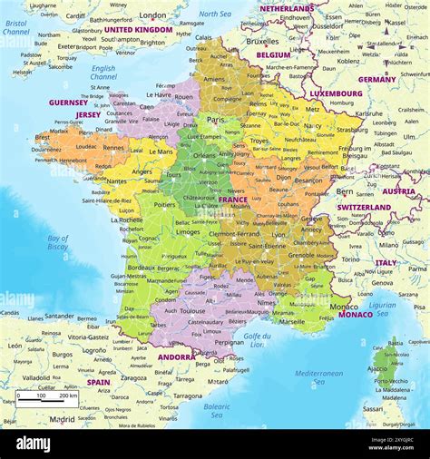 mappa della Francia