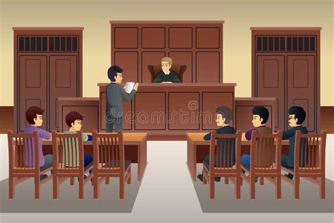Illustrazione di un tribunale