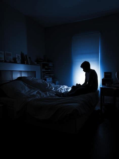 Persona seduta da sola in una stanza buia con una finestra che lascia filtrare un raggio di luce