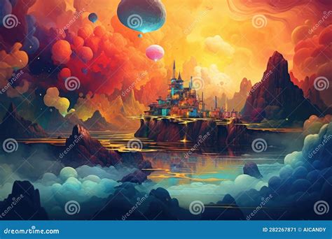 Illustrazione di un sogno con simboli freudiani