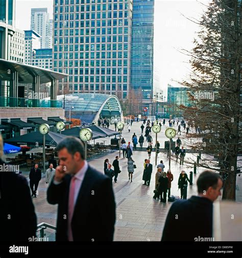 Financial district in London during the 2008 crisis