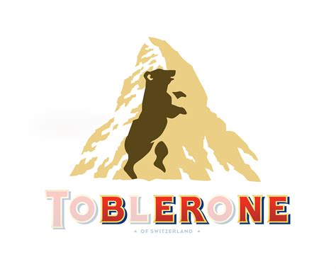 Logo Toblerone con l'orso nascosto