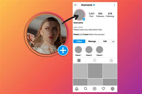 Schermata di un profilo Instagram con foto ritoccata