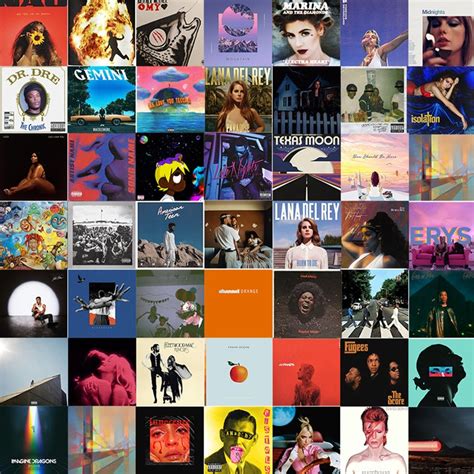 Collage di copertine di album iconici di cantautori