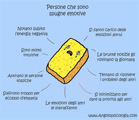 Illustrazione di una persona che assorbe emozioni da altre persone come una spugna