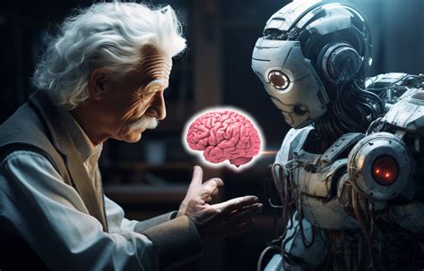 Cervello umano e chip di intelligenza artificiale connessi