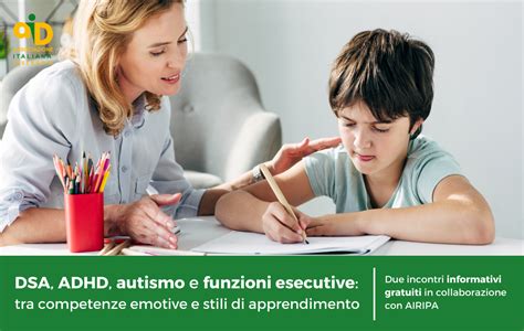 Tabella comparativa delle caratteristiche di ADHD e DSA