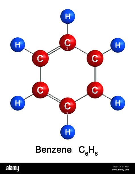 modello molecolare del benzene