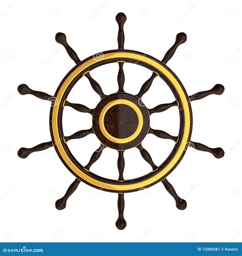 Illustrazione di un timone di una nave, che simboleggia il controllo e la direzione