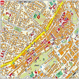 Mappa di Jesi che indica le zone in cui operano i professionisti citati
