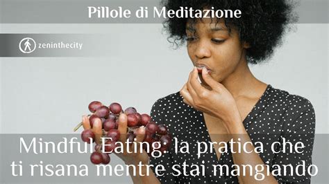 Persona che pratica mindful eating
