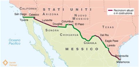 Confine tra Stati Uniti e Messico lungo il Rio Grande