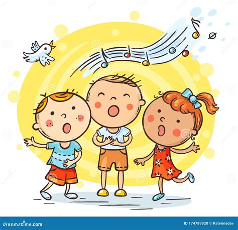 bambini che cantano insieme